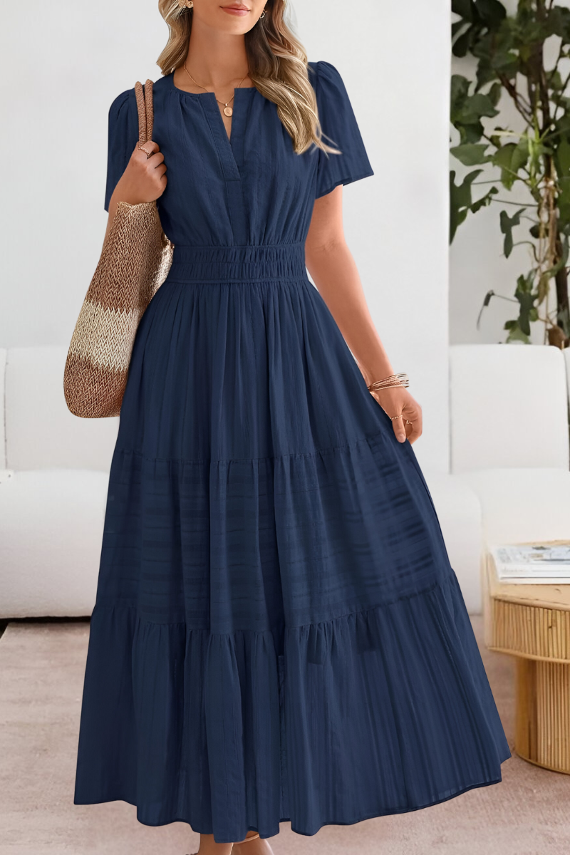 Robe Midi Femme Fluide Bohème pour Été Confortable et Élégante