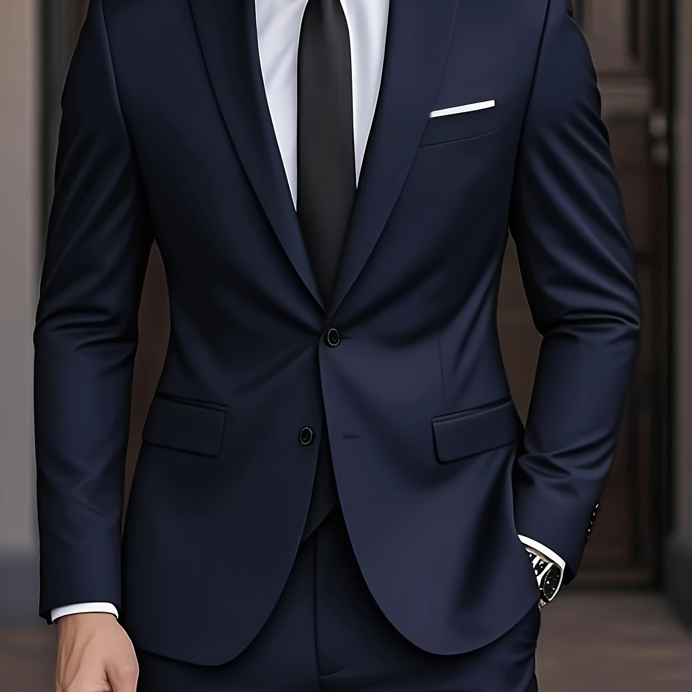 Costume Homme Élégant Deux Pièces – Coupe Moderne et Confort Premium