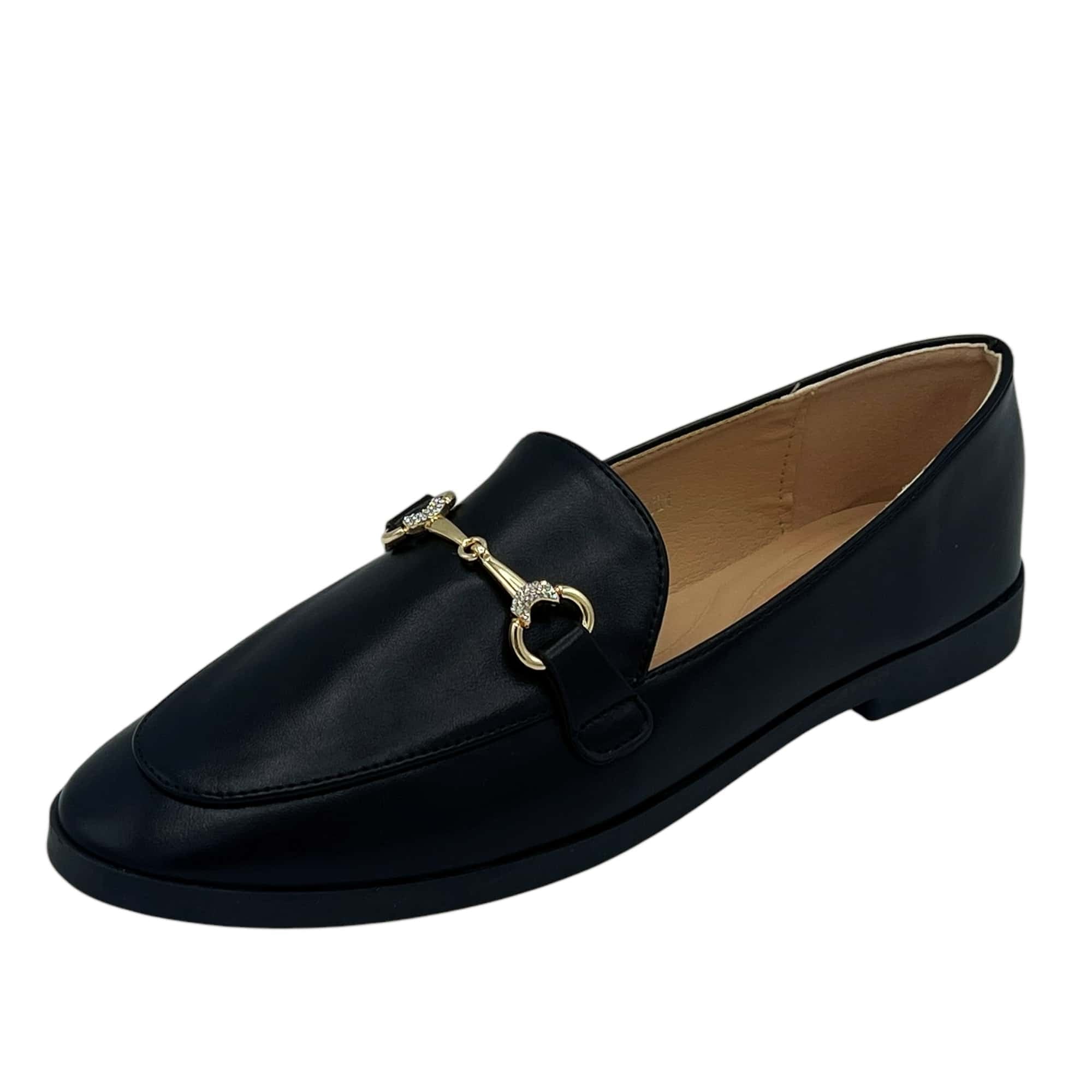 Mocassins Femme Plats Coupe Classique Finition Lisse Usage Quotidien