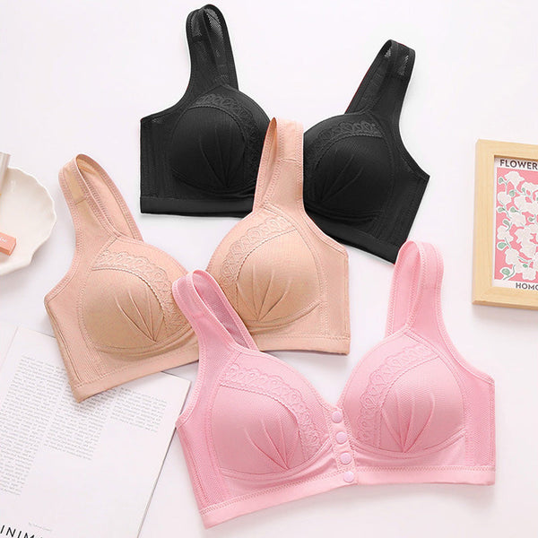 Soutien-gorge confort en coton à fermeture avant – Maintien naturel