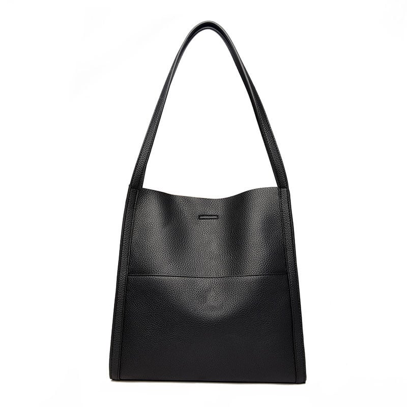 Sac à épaule femme spacieux en cuir souple – Élégant, minimaliste et confortable