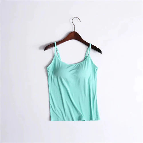 Camisole avec soutien-gorge intégré – Confort respirant et maintien léger