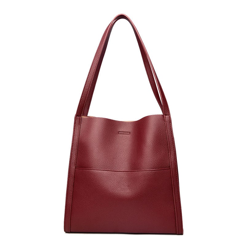 Sac à épaule femme spacieux en cuir souple – Élégant, minimaliste et confortable