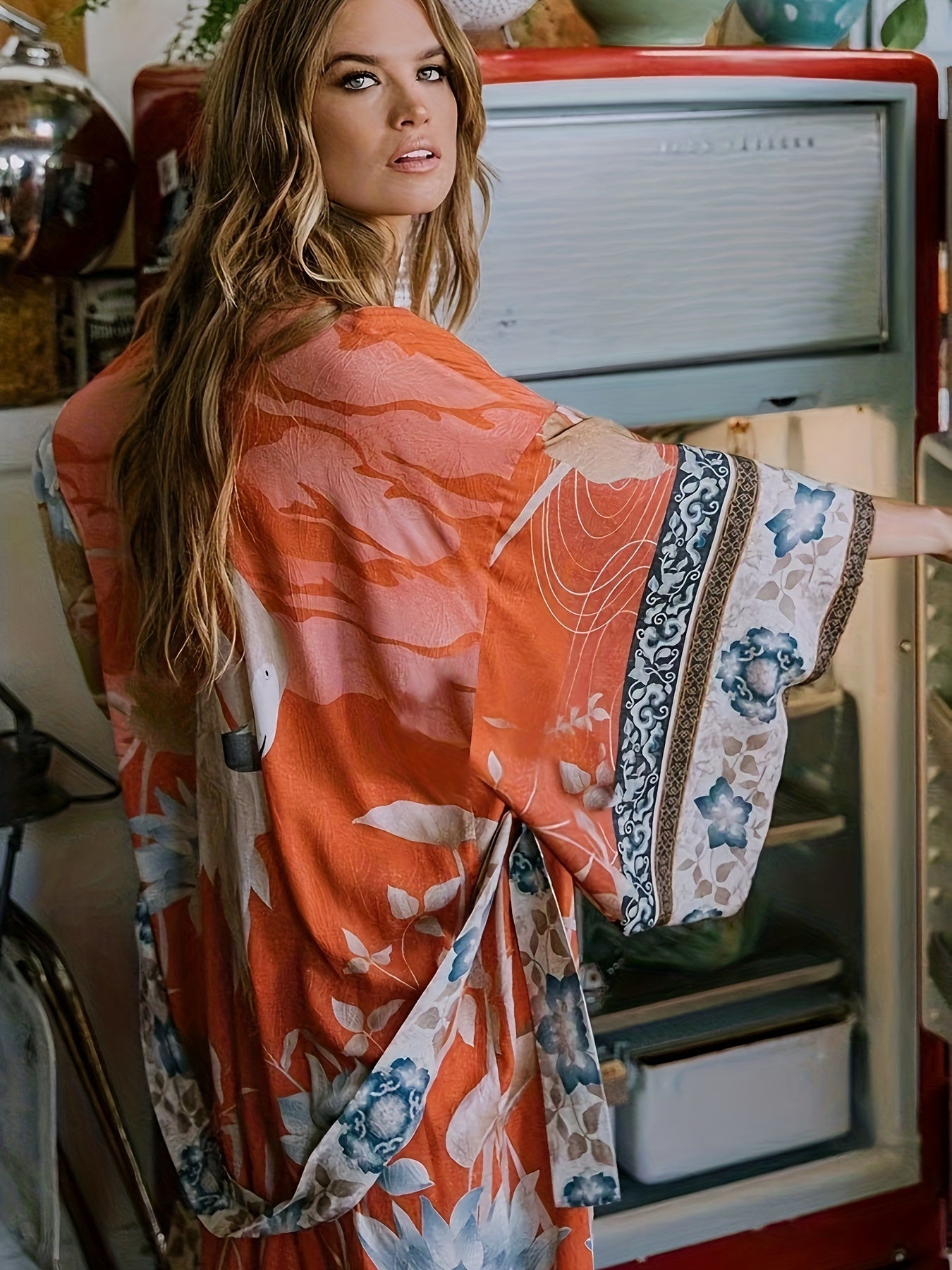 Robe Maxi Bohème à Imprimé Floral – Élégance Nomade