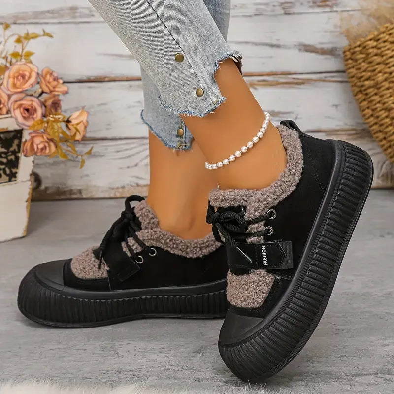 Baskets d’Hiver Femme Chaudes – Confort, Style et Adhérence