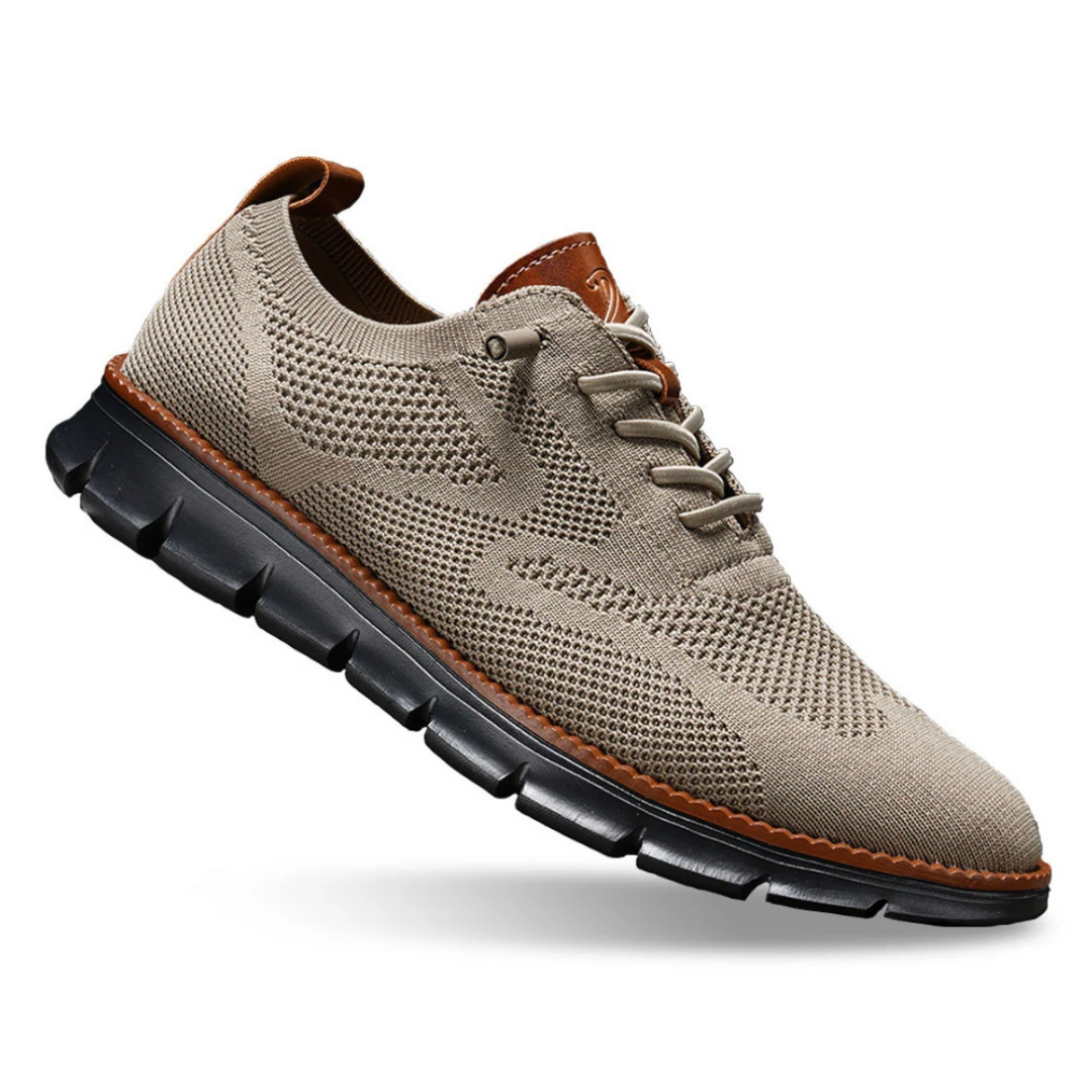 Chaussures homme respirantes à lacets avec semelle souple