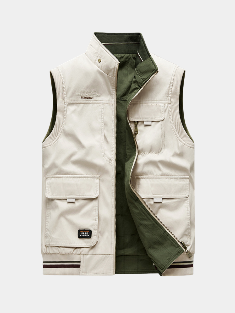 Gilet de Luxe Homme en Coton – Élégance et Fonctionnalité