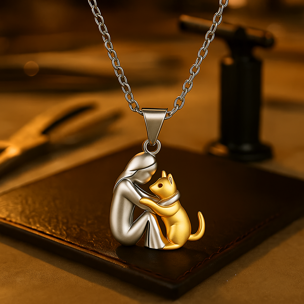 Collier design pour amoureux des chiens – bijou élégant et symbolique