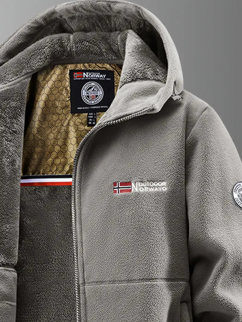 Veste d’Hiver Chaude pour Homme avec Doublure Polaire – Coupe-Vent et Déperlante