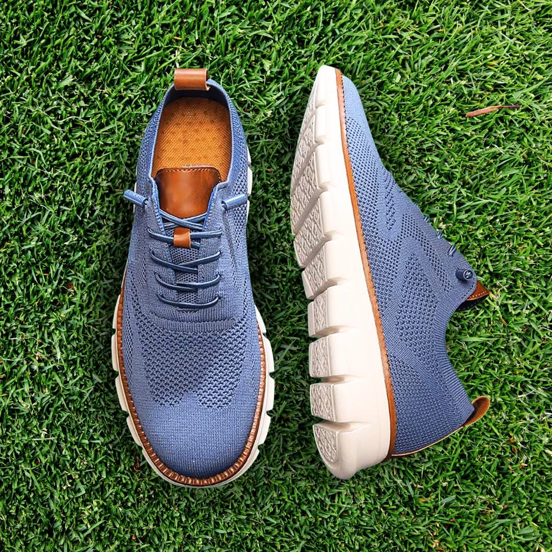Chaussures homme respirantes à lacets avec semelle souple