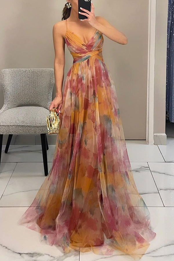 Robe Maxi Florale Fluide pour Femme Coupe Élégante en Tissu Léger