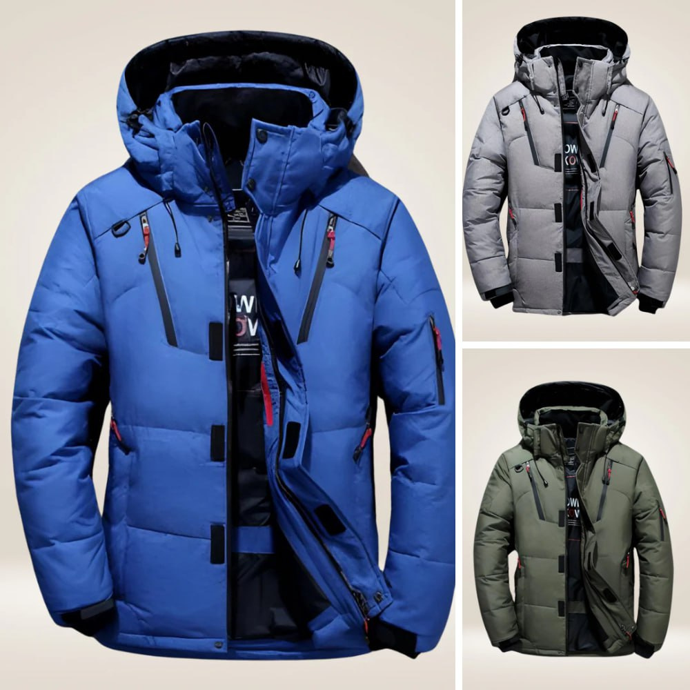 Veste d’Hiver Homme en Duvet – Chaude, Coupe-Vent et Élégante