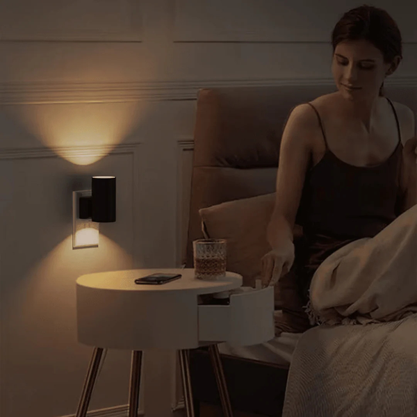 Éclairage mural LED à détection automatique – Lumière douce réglable basse consommation