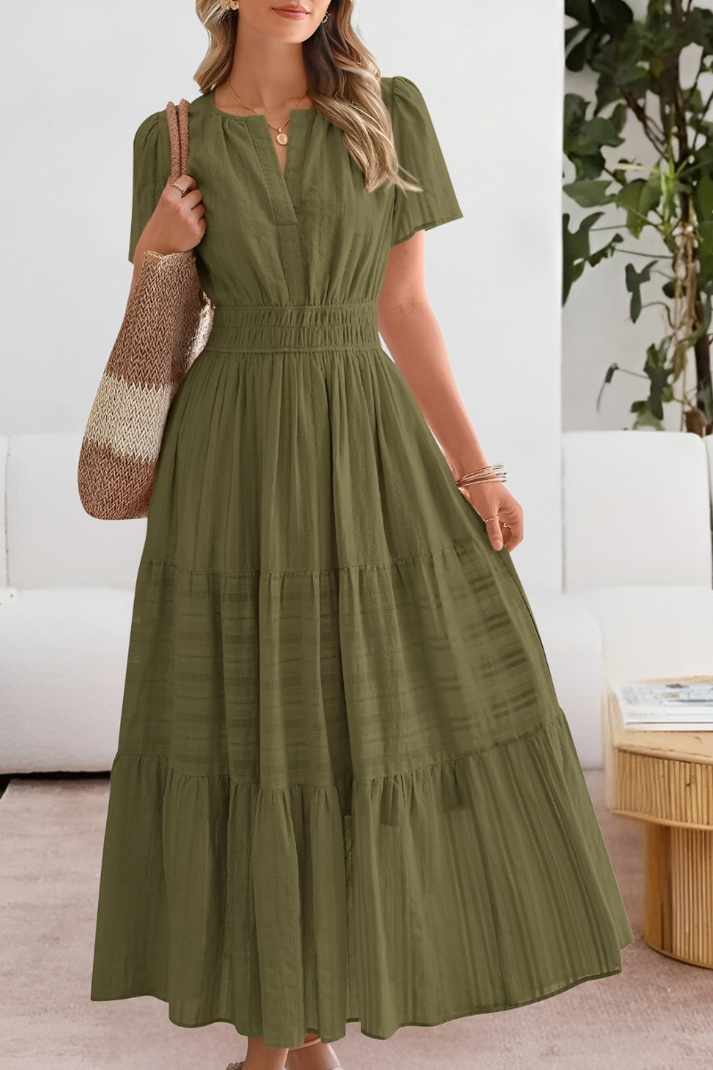 Robe Midi Femme Fluide Bohème pour Été Confortable et Élégante