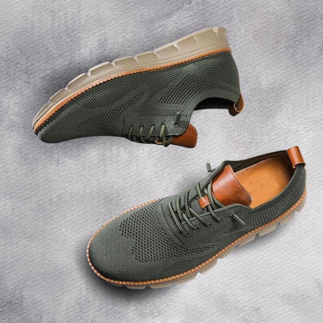 Chaussures homme respirantes à lacets avec semelle souple