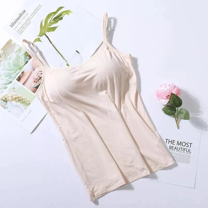 Camisole avec soutien-gorge intégré – Confort respirant et maintien léger