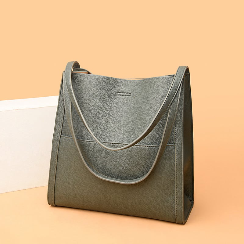 Sac à épaule femme spacieux en cuir souple – Élégant, minimaliste et confortable