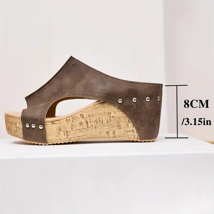 Sandales Compensées Confortables pour Femmes avec Soutien Ergonomique
