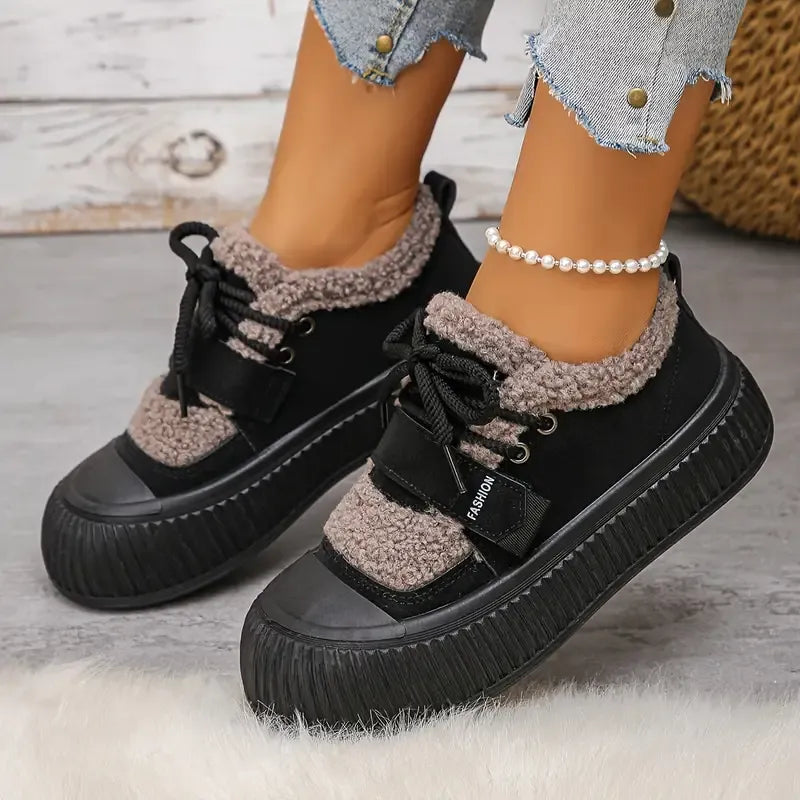 Baskets d’Hiver Femme Chaudes – Confort, Style et Adhérence