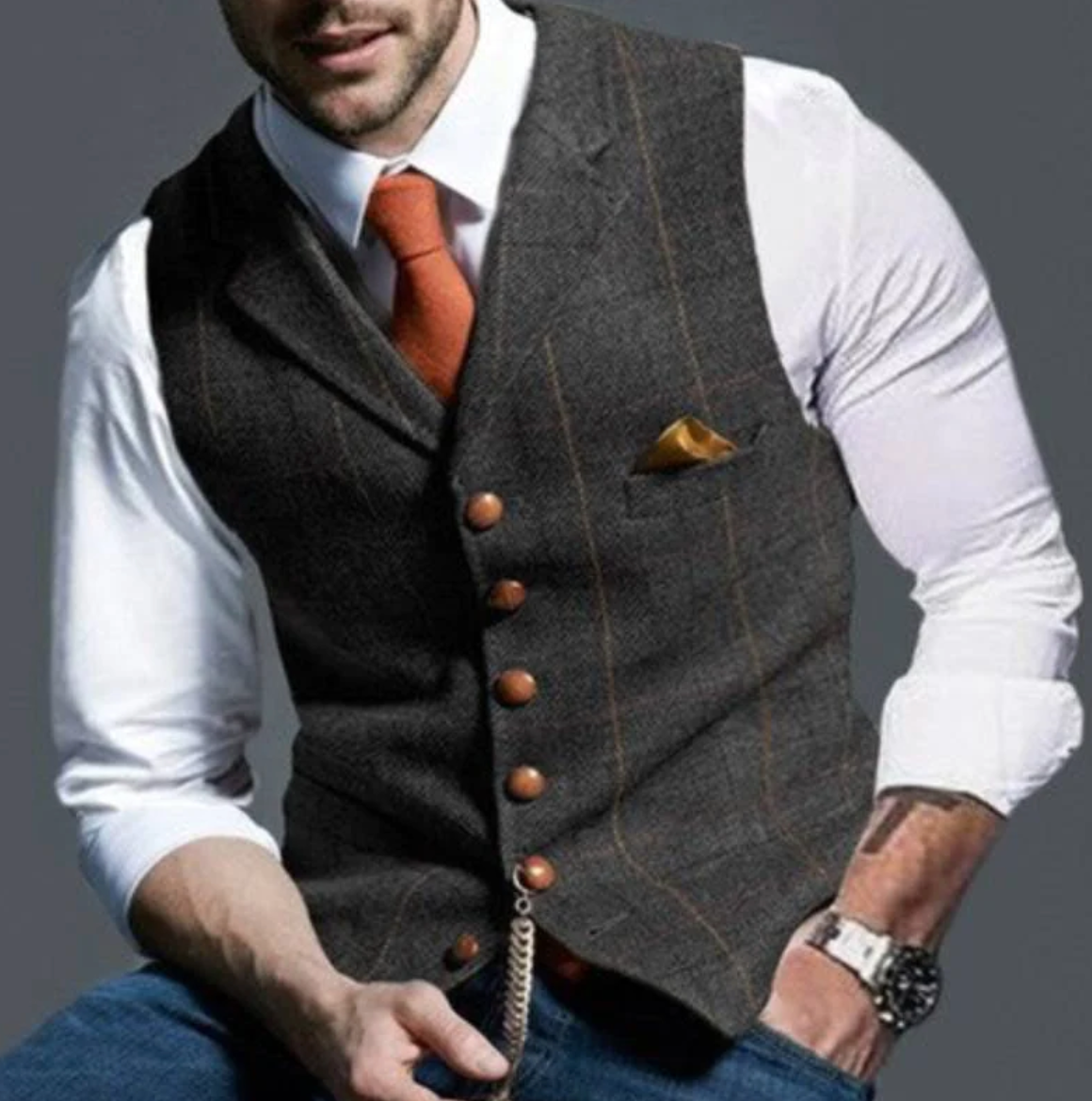 Gilet Homme Élégant – Confort, Style et Superposition Idéale