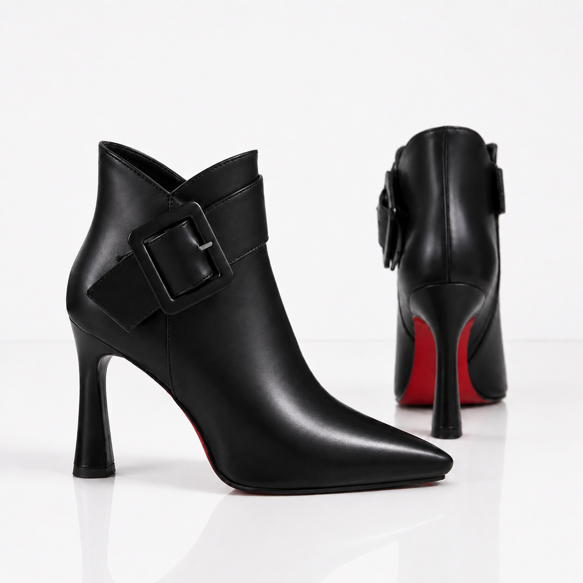 Bottines femme à boucle et talon fin