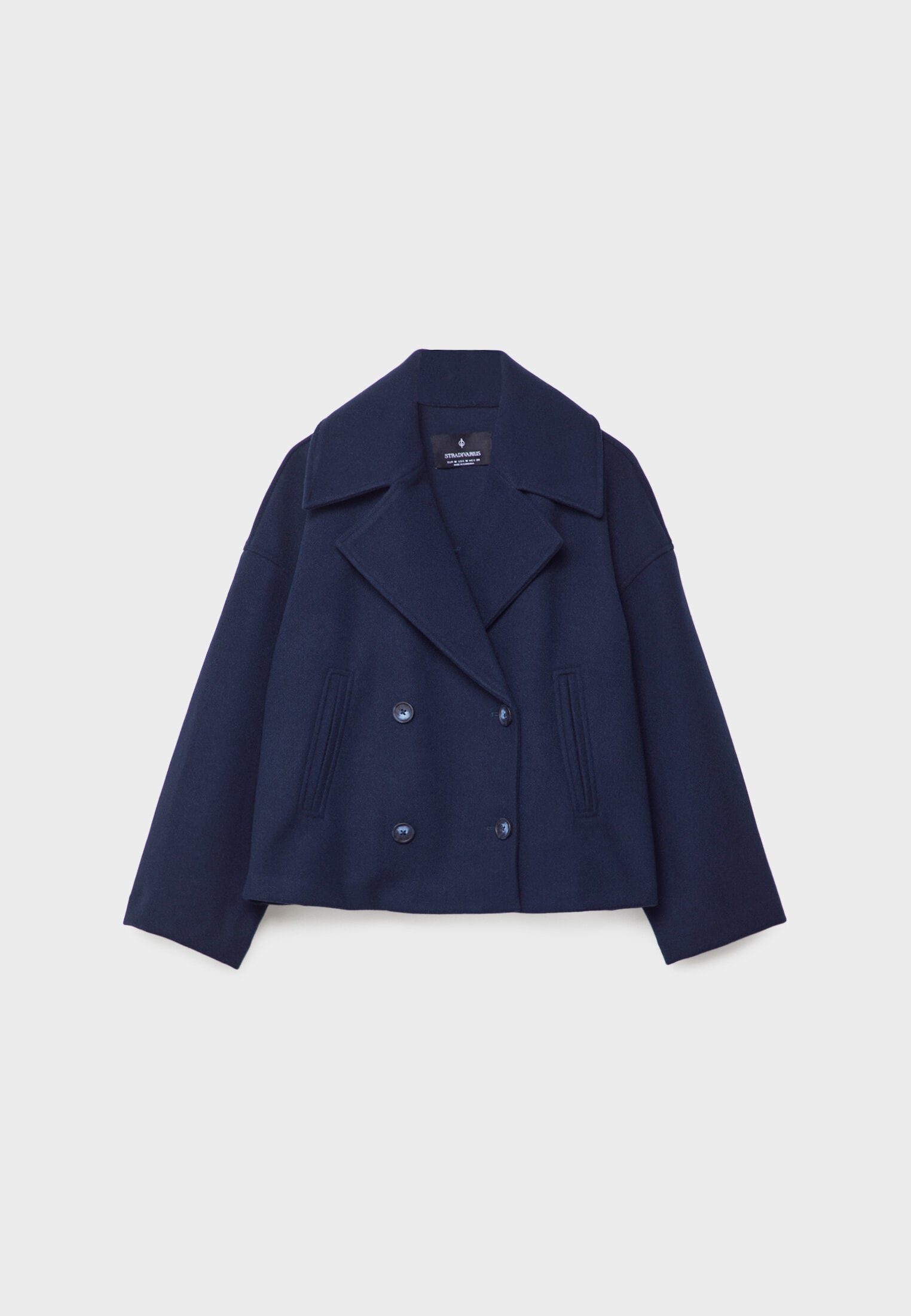 Veste Courte Femme Double Boutonnage Coupe Moderne Élégante Mi-Saison