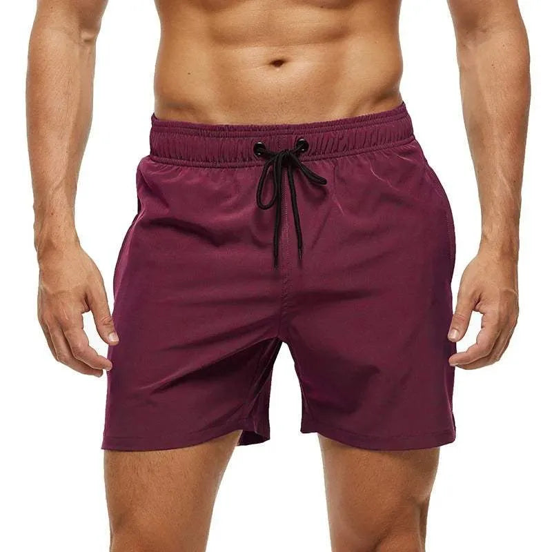 Short de bain homme sportif à séchage rapide et taille ajustable