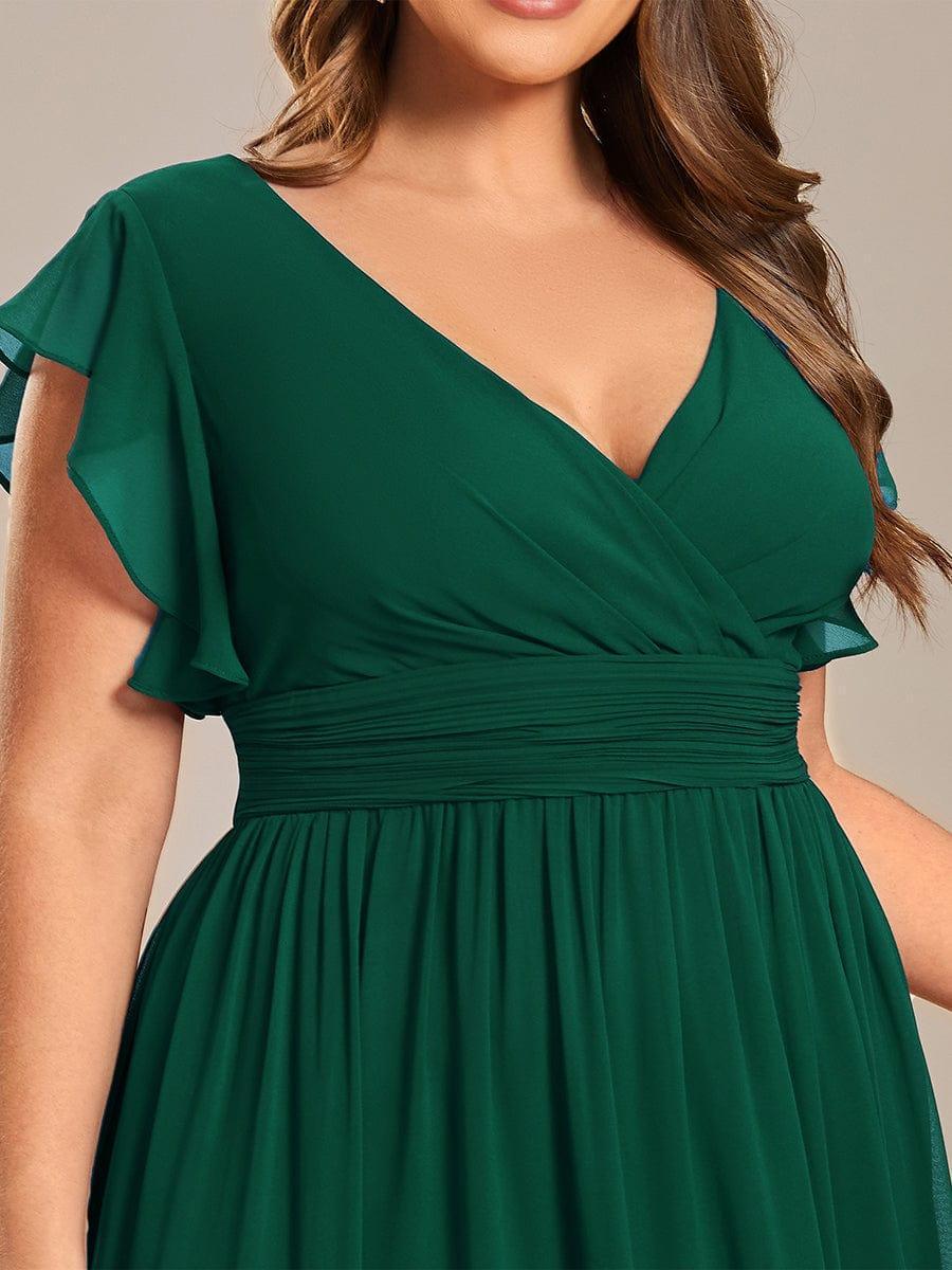 Robe Demoiselle d’Honneur Longue en Mousseline Dos Ouvert Élégant