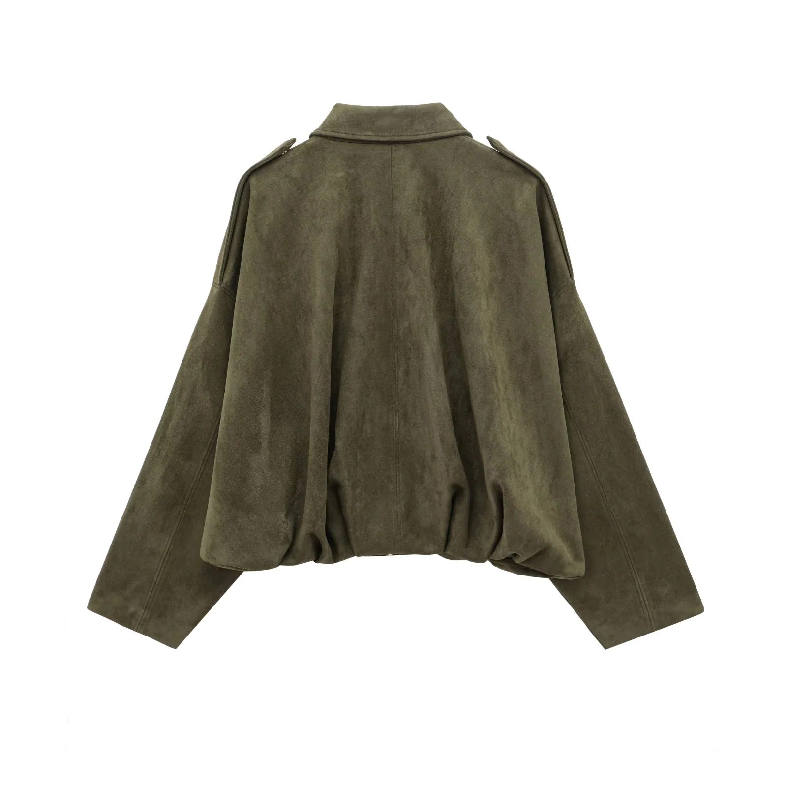 Veste femme oversize effet suédine coupe ample style moderne mi-saison