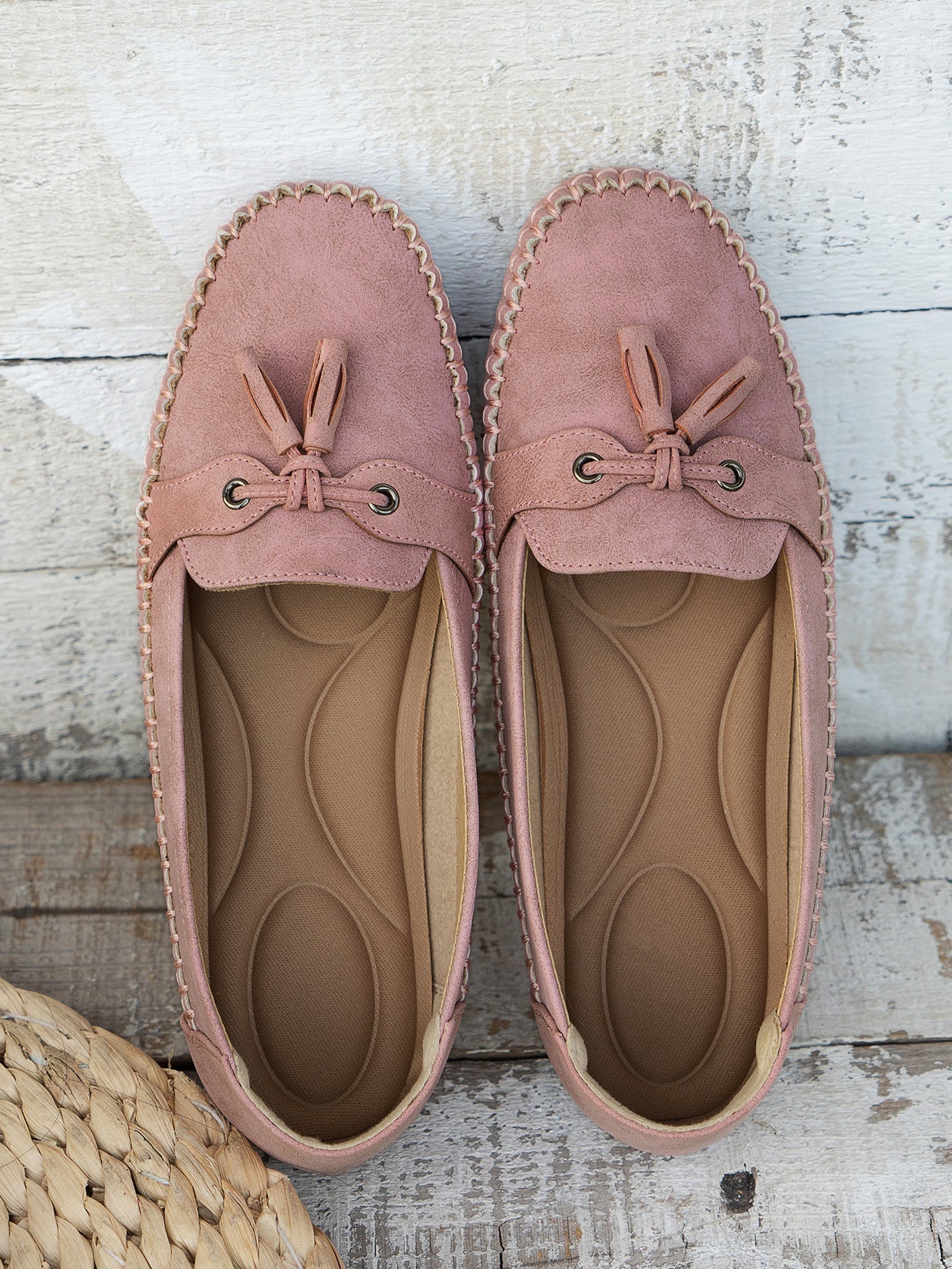 Mocassins Femme Souples à Nœud Décoratif et Semelle Flexible pour Usage Quotidien
