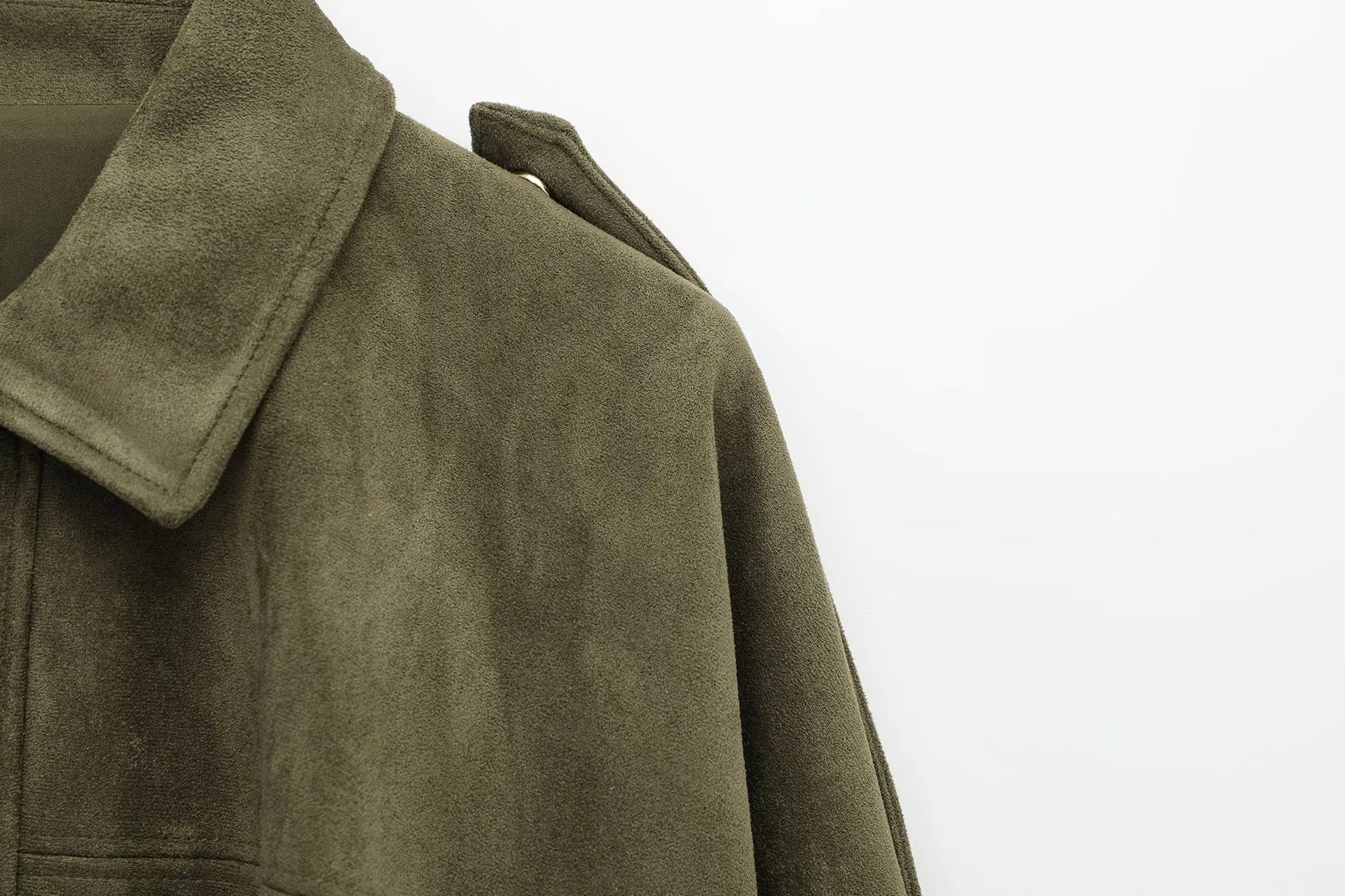 Veste femme oversize effet suédine coupe ample style moderne mi-saison