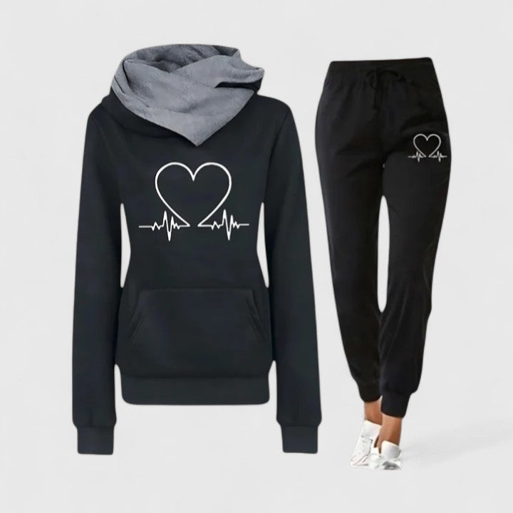 Ensemble femme sweat à capuche et pantalon jogger