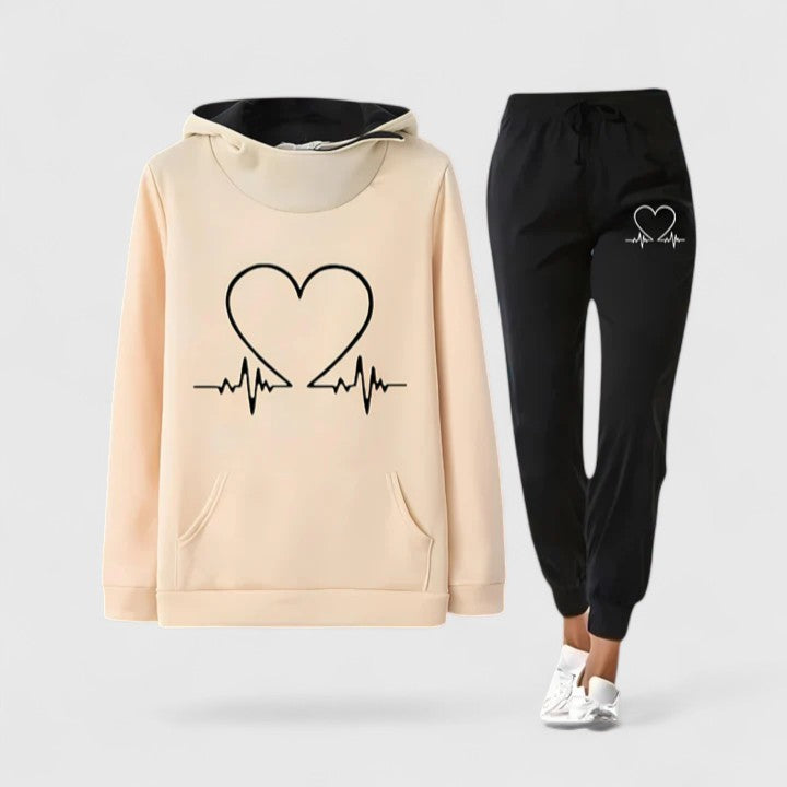 Ensemble femme sweat à capuche et pantalon jogger