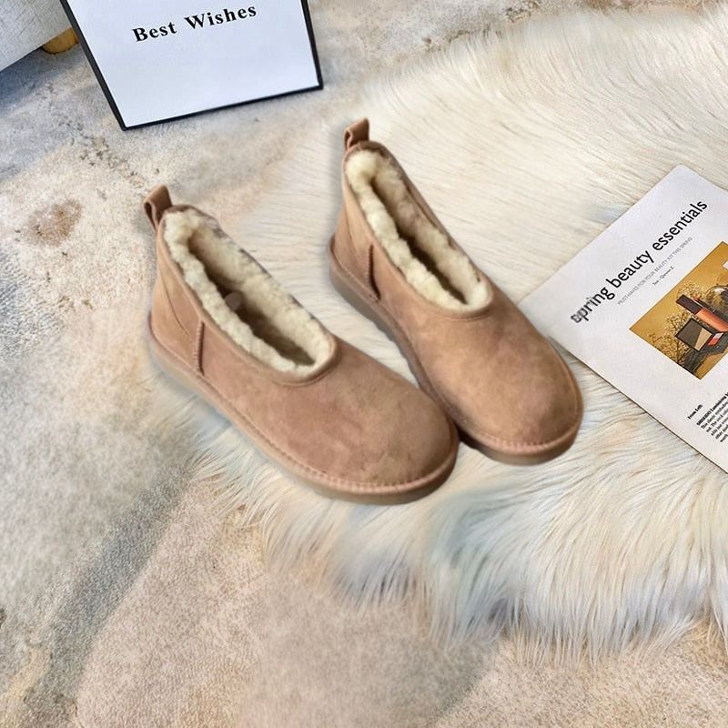 Chaussures Femme Doublure Imitation Fourrure Coupe Fermée Usage Hivernal