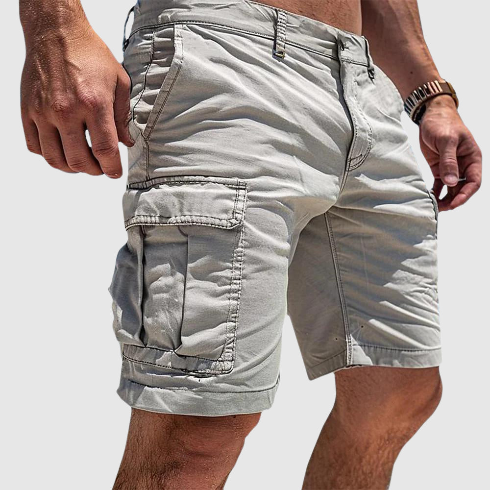 Short cargo homme à poches latérales et coupe décontractée