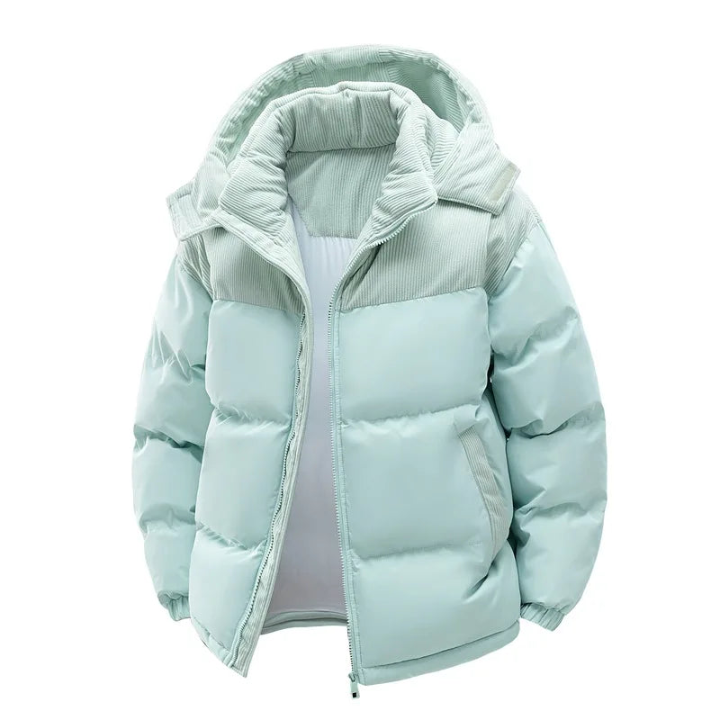 Veste matelassée homme à capuche et fermeture zippée