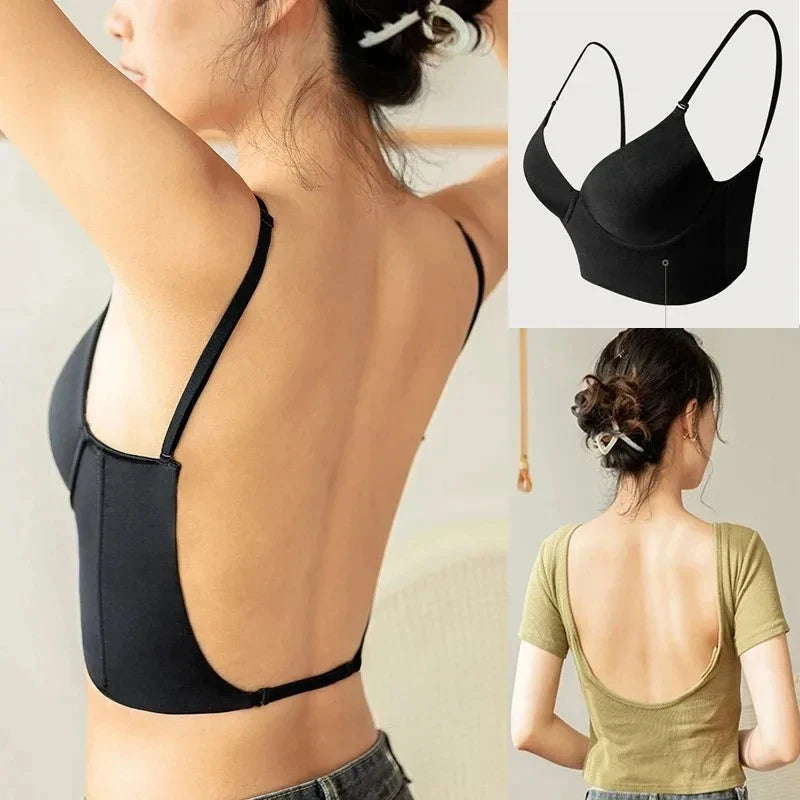 Soutien-gorge femme dos nu push-up sans couture