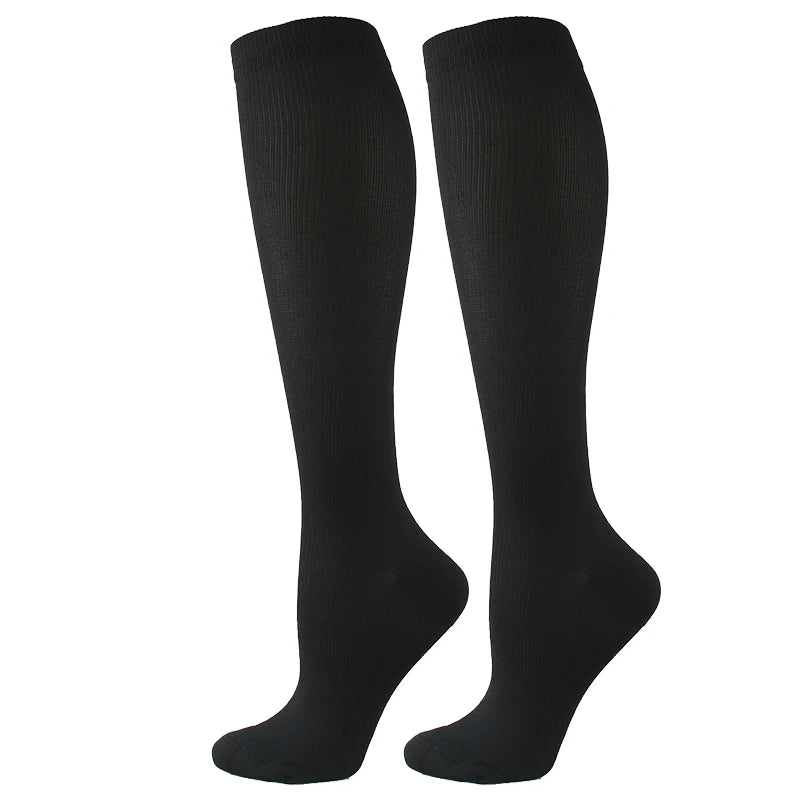 Chaussettes de compression unisexes anti-fatigue sport et voyage