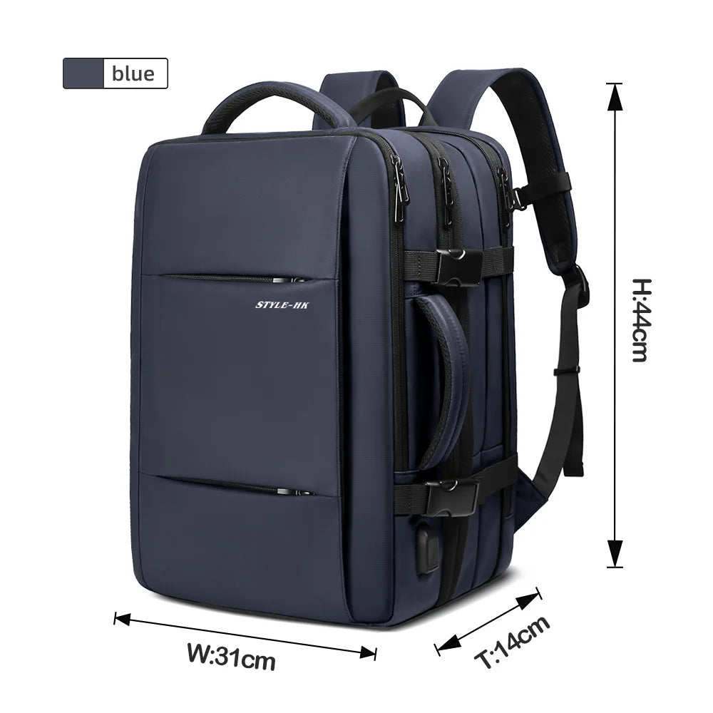 Sac à dos homme extensible grande capacité – Sac scolaire, cartable, sac à livres, sac de sport, ordinateur et voyage