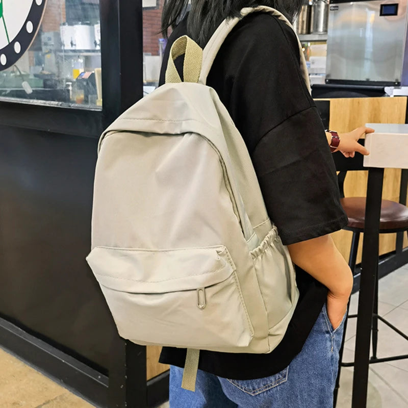 Sac à dos scolaire, cartable, sac à dos pour femme en nylon imperméable grande capacité