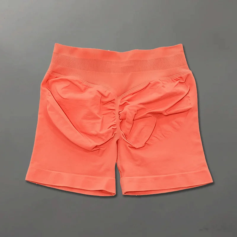 Shorts de sport ajustés |   Short de sport pour femmes, 4.5 pouces, pour gymnastique, Yoga, course à pied, exercice, tricot de qualité, respirant, sans couture, vêtements de mise en forme