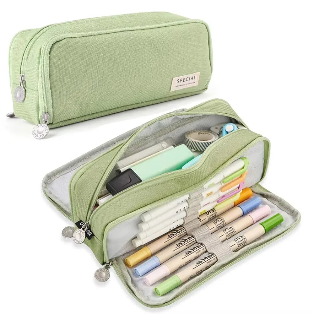Trousse scolaire grande capacité à compartiments multiples