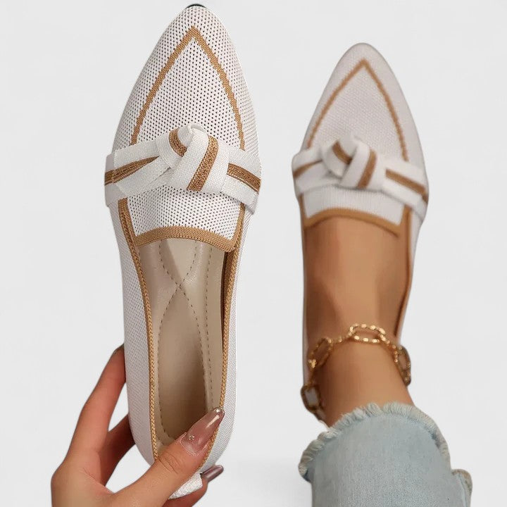 Mocassins femme à enfiler avec bout pointu