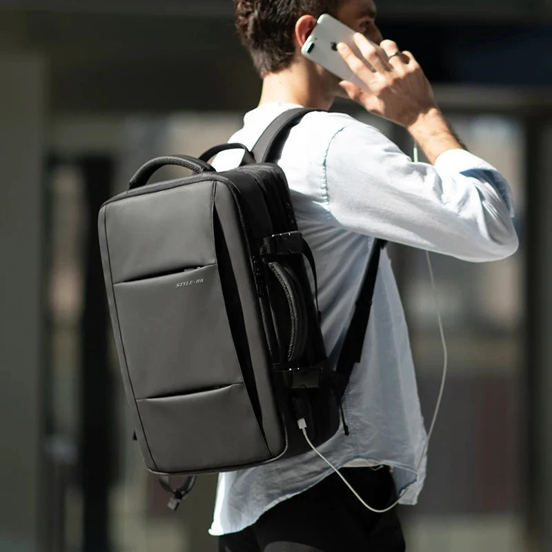 Sac à dos homme extensible grande capacité – Sac scolaire, cartable, sac à livres, sac de sport, ordinateur et voyage