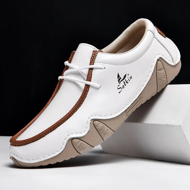 Mocassins homme à lacets avec semelle souple