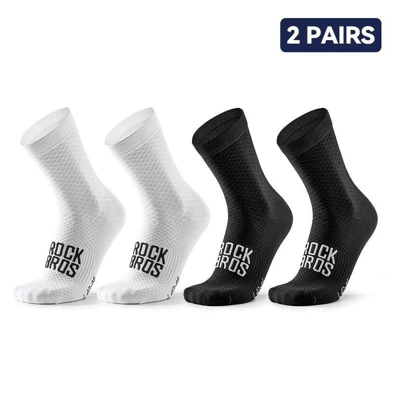 Lot de 2 paires de chaussettes de cyclisme respirantes