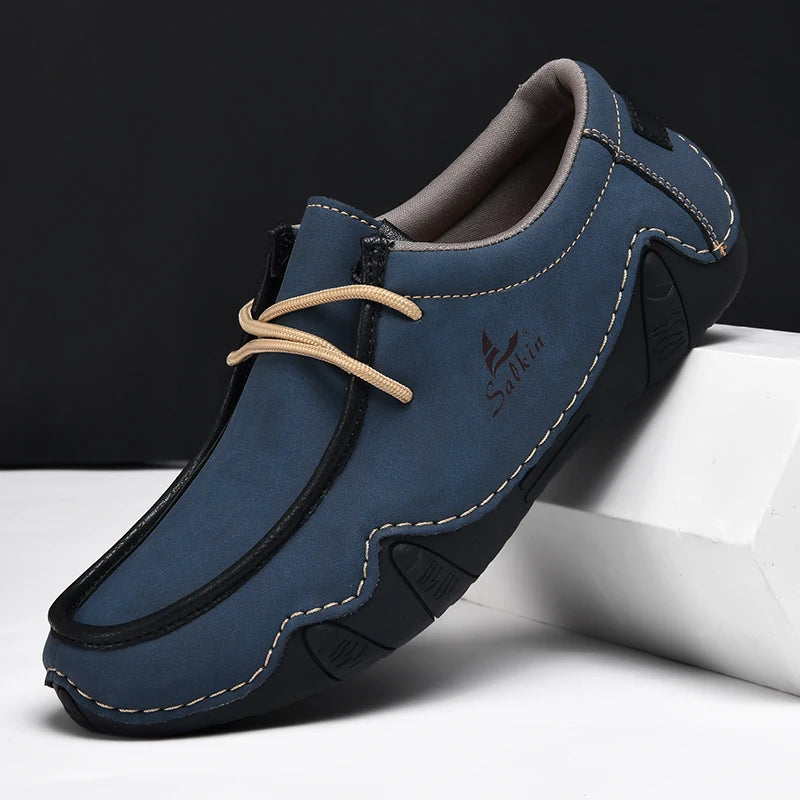 Mocassins homme à lacets avec semelle souple
