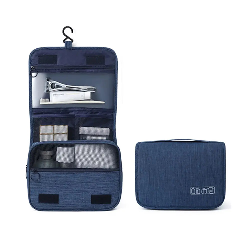 Trousse de toilette suspendue pliable avec compartiments