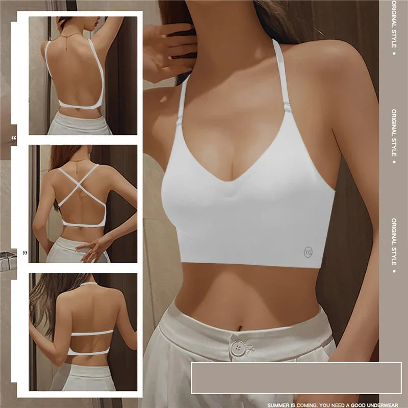 Soutien-gorge femme dos nu push-up sans couture
