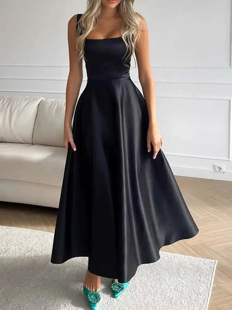 Robe Maxi Femme au Style Moderne et Élégant